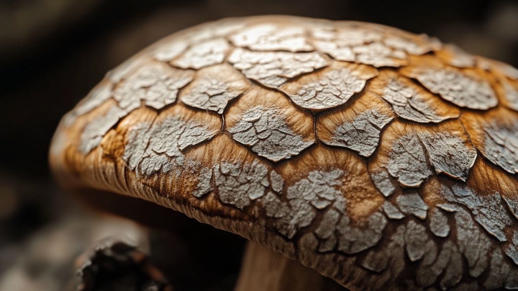 Comment reconnaître la macrostructure et la microstructure de Macrolepiota dolichaula ?