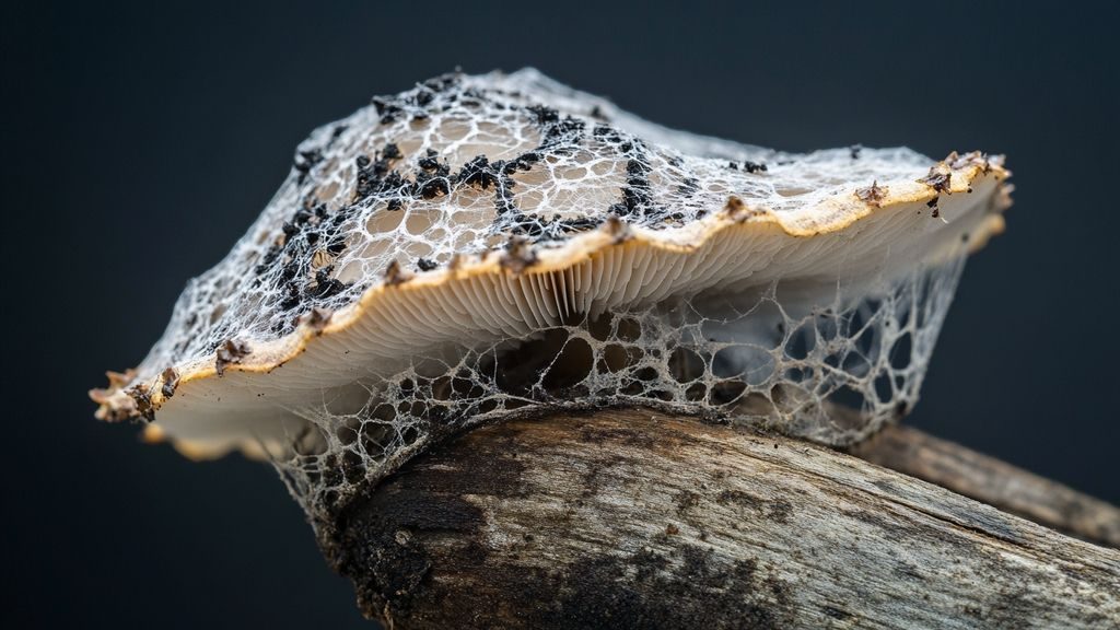 Quel est le rôle écologique et protecteur du voile chez les champignons ?